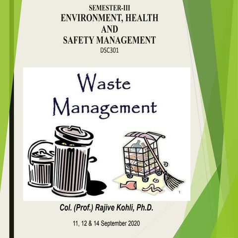 Ehs2. waste management