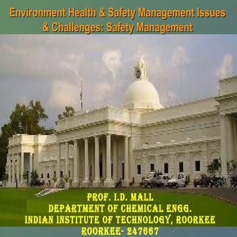 Ehs management issues& challenges safety