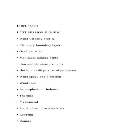 AIR POLLUTION CONTROL Unit iv problem set | PDF