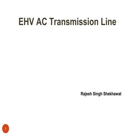 Ehv ac transmission line