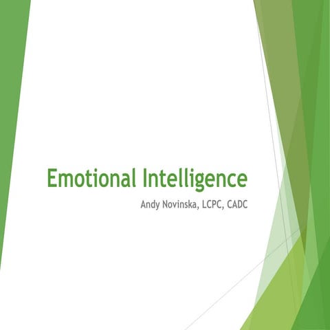 Emotional Intelligence (EI)