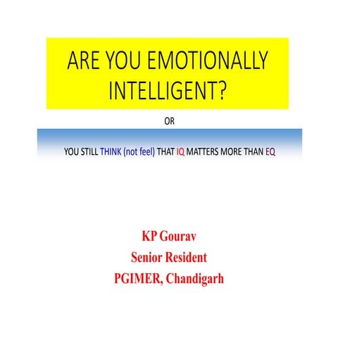 Emotional intelligence in operating room