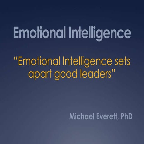 Emotional Intelligence