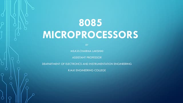 EE8551 mpmc unit 1   module 6