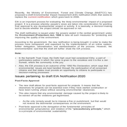 EIA_NOTIFICATIONS_1994,_2006_AND_2020_pdf | PDF