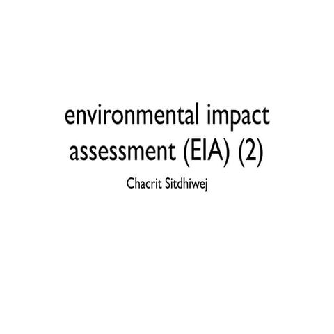 environmental impact assessment (EIA) (2)