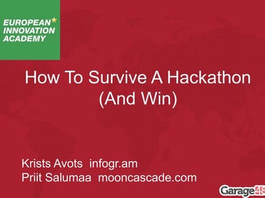 EIA 2015 How to Survive a Hackathon
