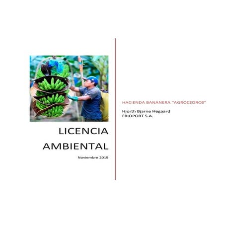 Licencia ambiental Agrocerdos 