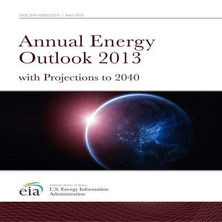 EIA Annual Energy Outlook 2013