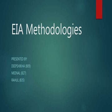 Eia methodogies