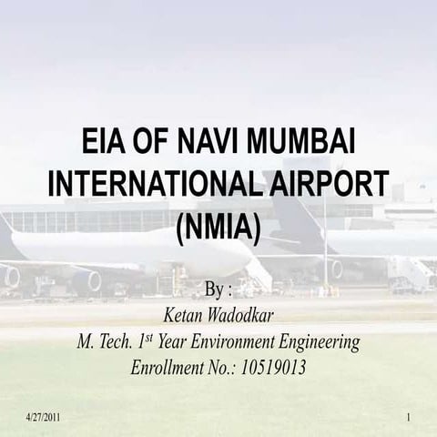 Eia Of Navi Mumbai International Airport (Nmia