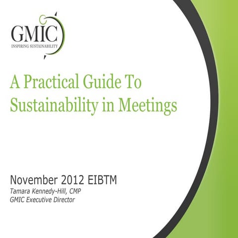 A Practical Guide to Sustainability in Meetings