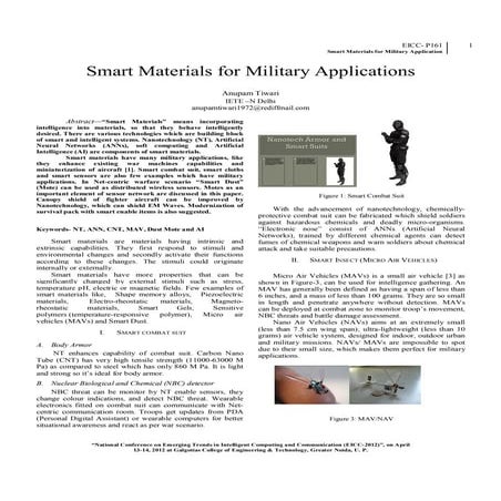 Eicc p161 smart materials for military applications