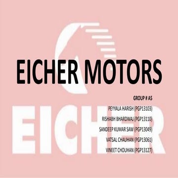 Eicher motors   distribution channels