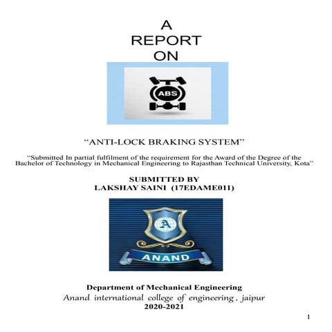 anti lock braking system