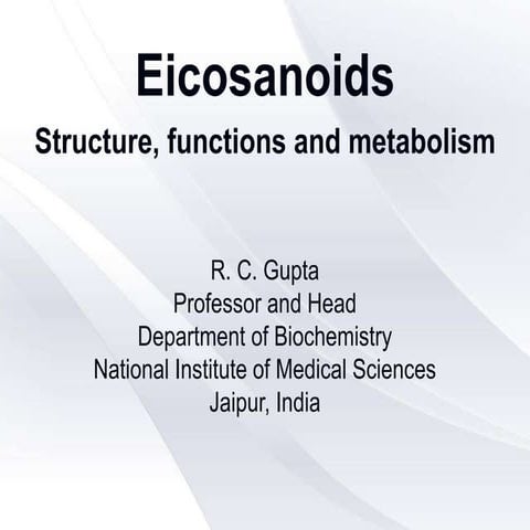 Eicosanoids