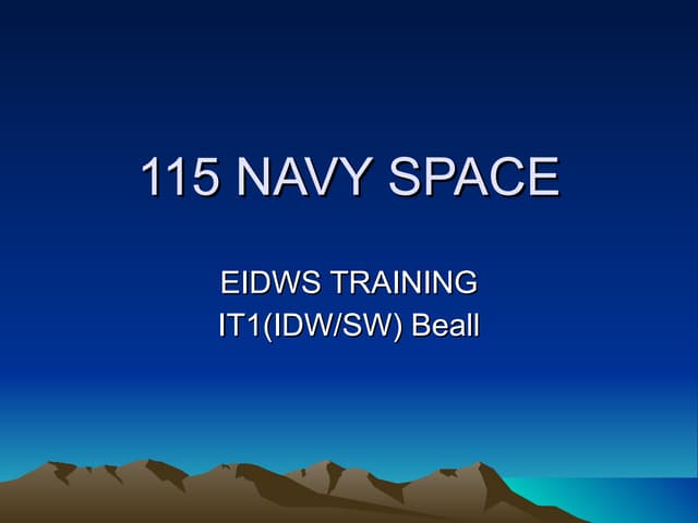 Eidws 115 navy space