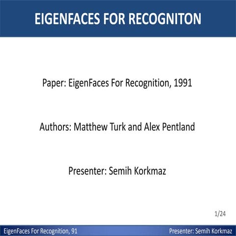 Eigenfaces