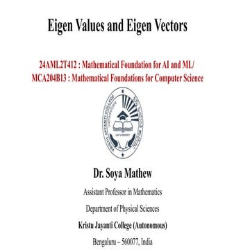 Eigen Values and Eigen Vectors  of Square Matrix.pptx