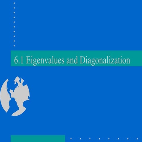 Eighan values and diagonalization 
