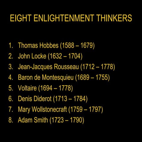 Enlightenment Thinker