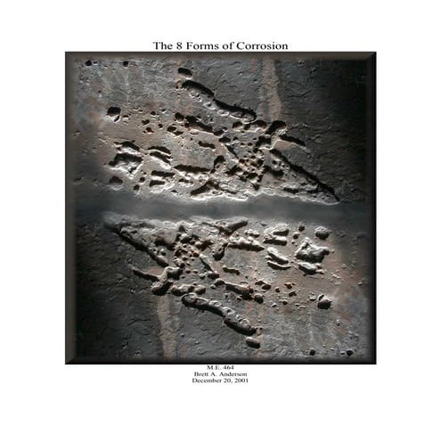 Eight  forms of corrosion