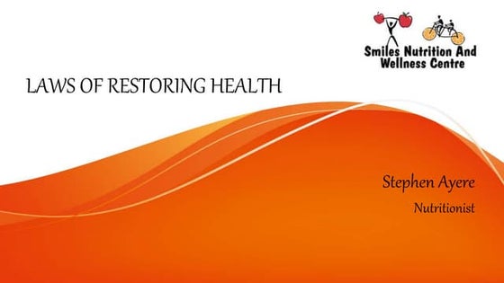 NEWSTART Nutrition, Exercise, Water, Sunlight, Temperance, Air, Rest ...
