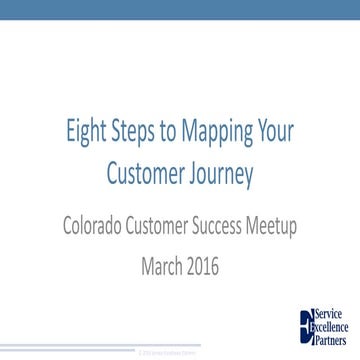 Eight steps to mapping your customer journey