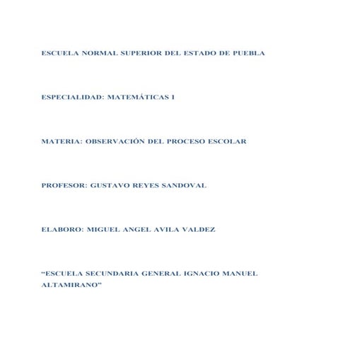 RELATO "GENERAL # 13 "