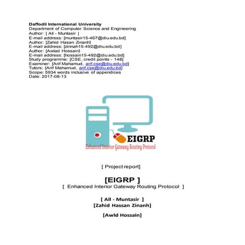 EIGRP Project Report