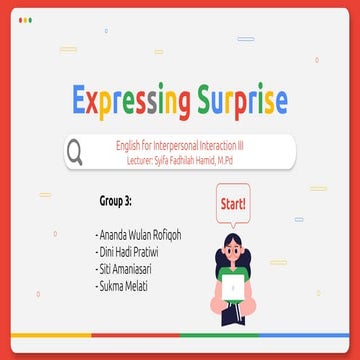 EXPRESSING SURPRISE | PPTX