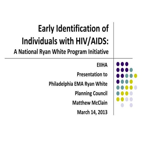 Early Identification of Individuals with HIV/AIDS