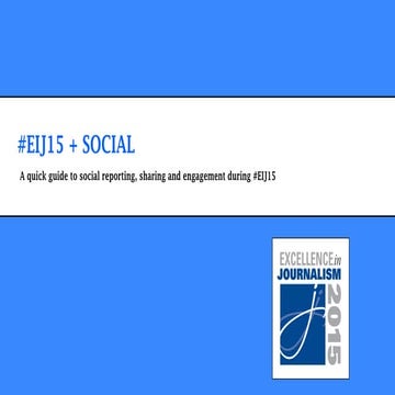 EIJ News Social Reporting Guide for #EIJ15