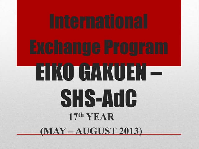 Eiko shs.recruitment