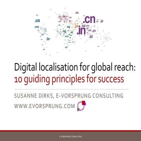 Digital localisation for global reach | Susanne Dirks - eVorsprung Consulting