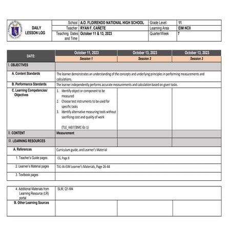 Electrical Installation and Maintenance NC11-Quarter 1-Week 7.docx