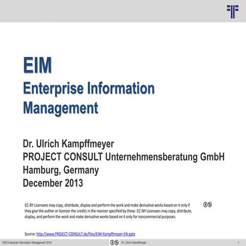 [EN] EIM Enterprise Information Management | PDF