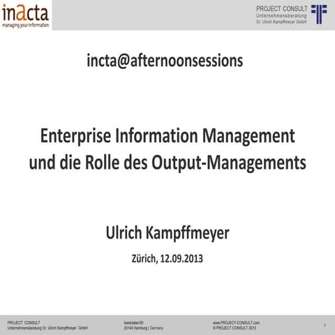 [DE] Enterprise Information Management & Output Management | inacta