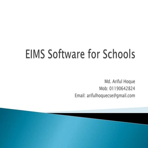 EIMS software for schools