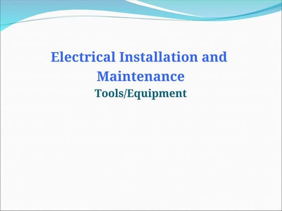 Basic tools and instruments in electronics | PPTX | Consumer ...