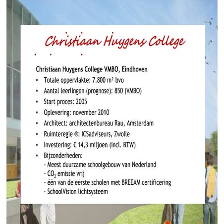 Eindhoven, Christiaan Huygens College