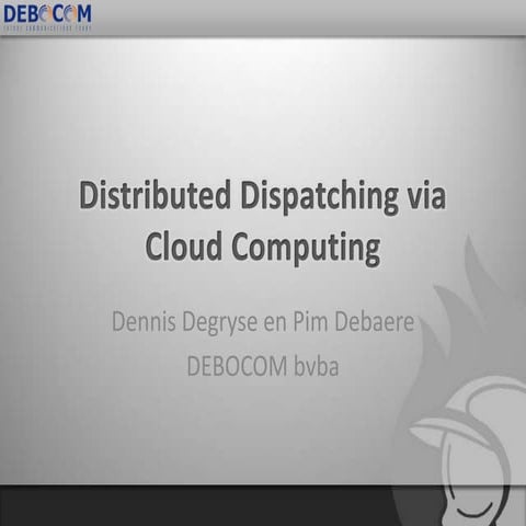 Distributed Dispatching via Cloud Computing (main)