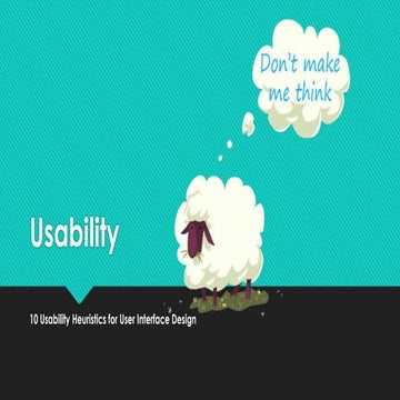 Eindpresentatie usability engels