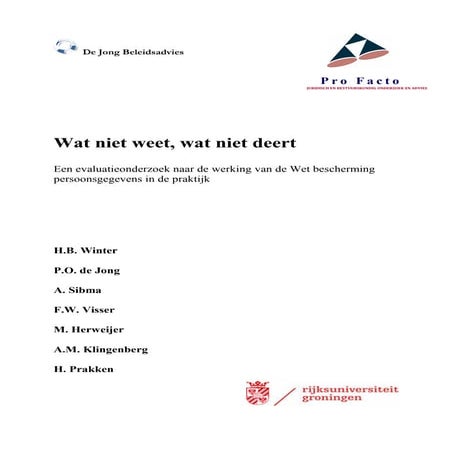 Taken van de functionaris voor gegevensbescherming | PDF