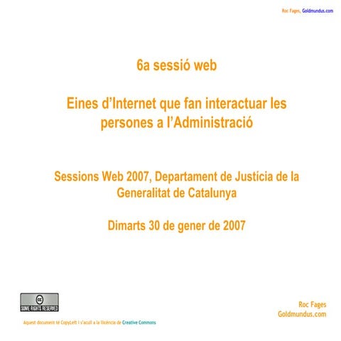 Eines interactives. Web 2.0