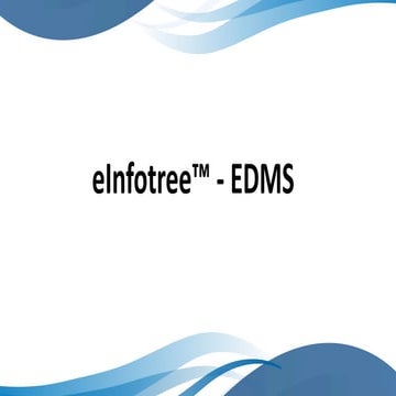 eInfotree EDMS Document Management System | PDF