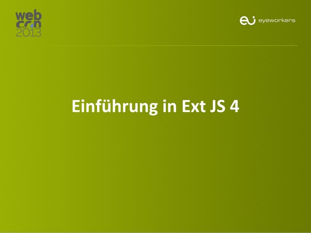 Einfuehrung in ExtJS 4