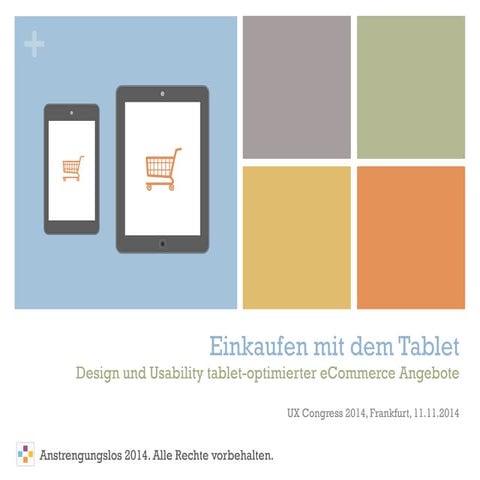 Einkaufen mit dem Tablet