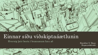 The One Page Business Plan (Icelandic) 