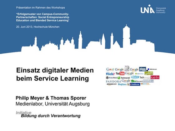 Einsatz digitaler Medien im Service Learning